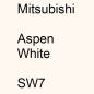 Preview: Mitsubishi, Aspen White, SW7.